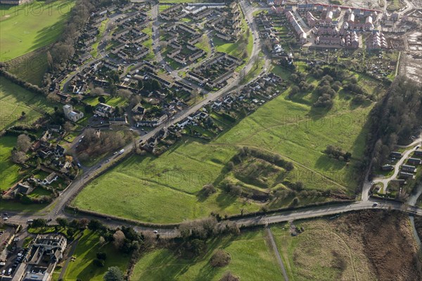 Moats, fishponds and shrunken medieval village remains, Barton Seagrave, Northamptonshire, 2014