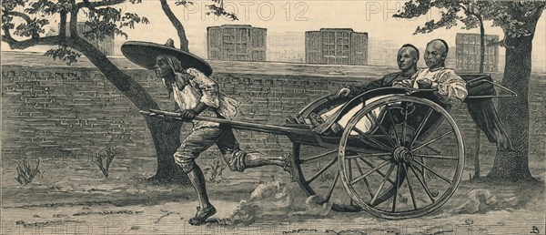 A "Jinriksha", or Chinese hand-carriage', c1883.