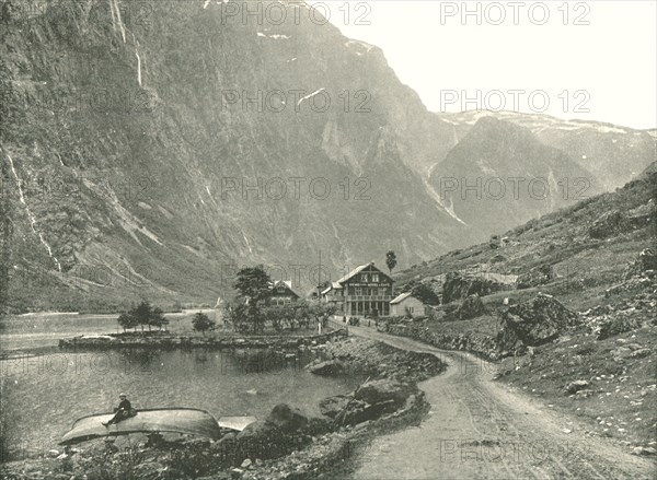 Telephone Station and Hotels, Gudvangen, Norway, 1895.