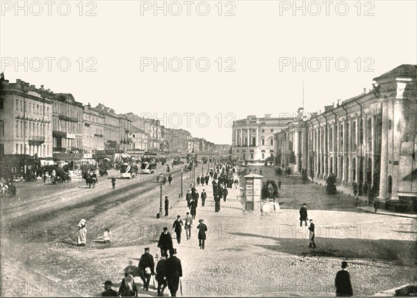 The Nevski Prospect, St Petersburg, Russia, 1895.