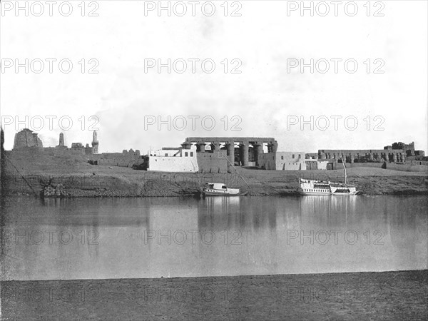 Luxor from the Nile, Egypt, 1895.