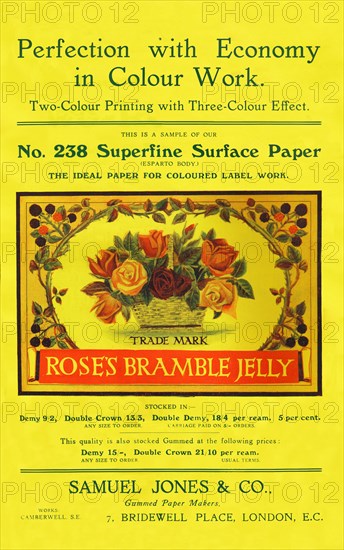 Perfection with Economy in Colour Work - Samuel Jones & Co., Ltd advertisement', 1909.