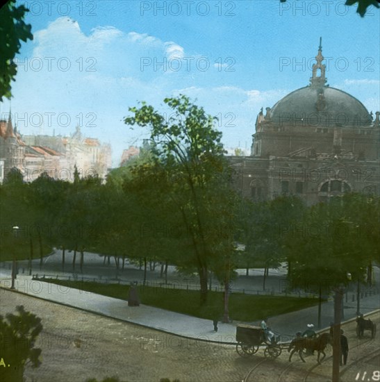 The National Theatre, Christiania, (Oslo), Norway, late 19th-early 20th century.