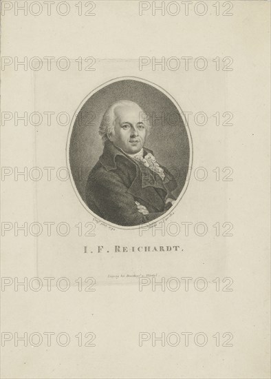 Portrait of the composer Johann Friedrich Reichardt (1752-1814) , 1814.