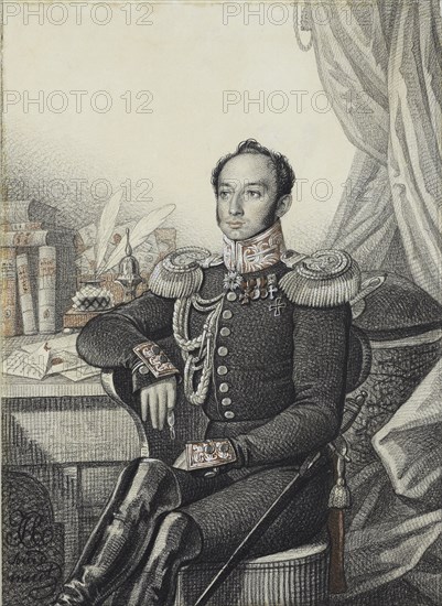 Portrait of Alexander Ivanovich Germann, 1822.