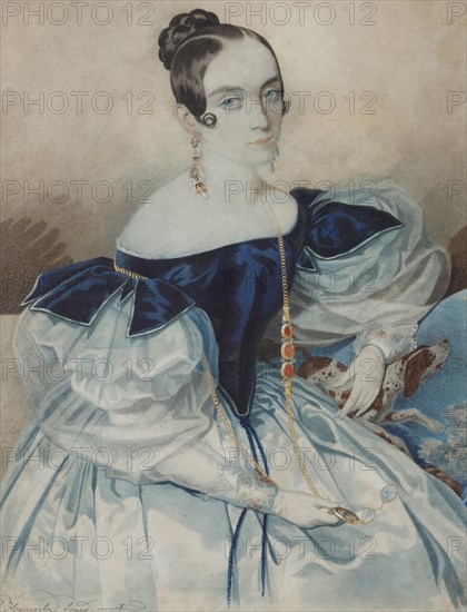 Portrait of a Lady with a Lorgnette, 1830s.