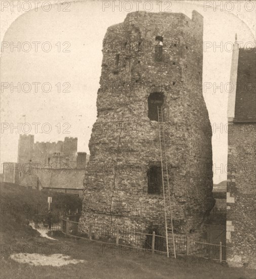 ''The Old Pharos of Dover, Roman Lighthouse, England', 1900.  Creator: Works and Sun Sculpture Studios.