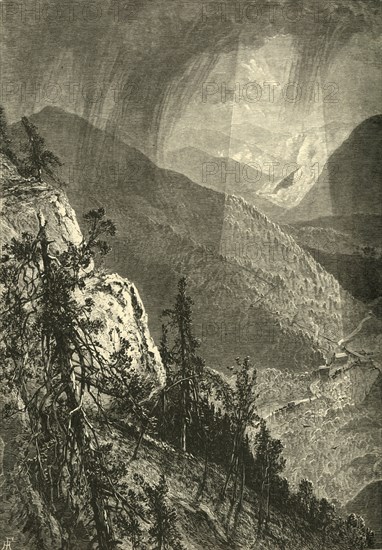 'Cumberland Gap, from Eagle Cliff', 1872.  Creator: Harry Fenn.