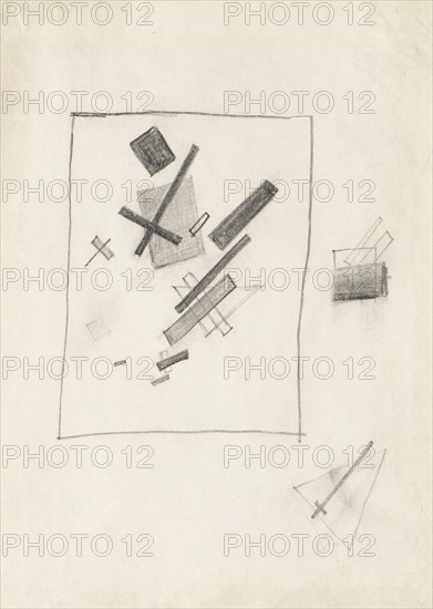 Mixed Feelings, c. 1916. Creator: Malevich, Kasimir Severinovich (1878-1935).