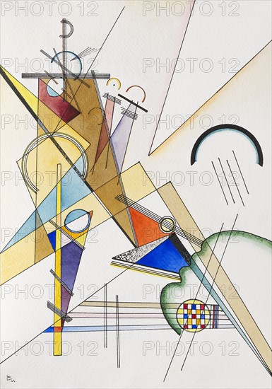 Gewebe, 1923. Creator: Kandinsky, Wassily Vasilyevich (1866-1944).