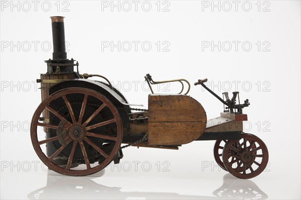 1868 Knight Steam carriage scale model. Creator: Unknown.