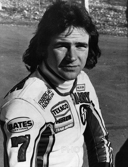 Barry Sheene MBE motorcyling World Champion. Creator: Unknown.