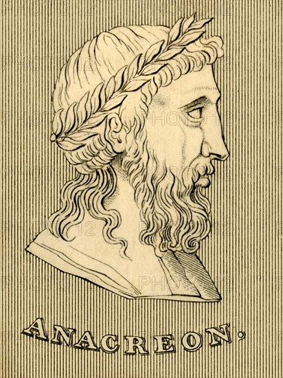 'Anacreon', (c582-485 BC), 1830. Creator: Unknown.