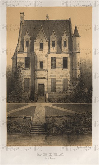 ...Pl. 73, Manoir De Sillac (Lot et Garonne), 1860. Creator: Victor Petit (French, 1817-1874).