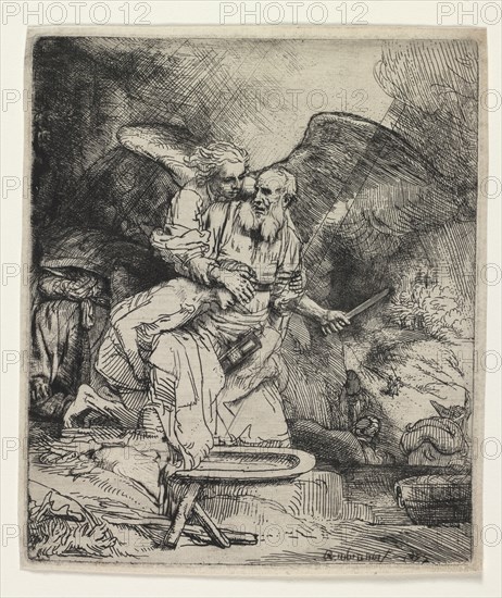 Abraham's Sacrifice, 1655. Creator: Rembrandt van Rijn (Dutch, 1606-1669).