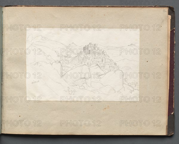 Album with Views of Rome and Surroundings, Landscape Studies, page 53a: "Vivaro" . Creator: Franz Johann Heinrich Nadorp (German, 1794-1876).