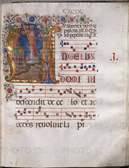 Antiphonary: Initial A, Resurrection, c. 1470-1480. Creator: Girolamo ...