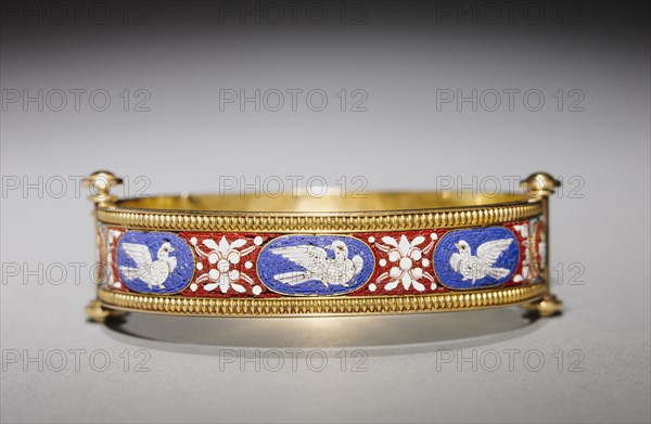 Bracelet, c. 1860-1870. Creator: Fortunato Pio Castellani Firm (Italian), attributed to.