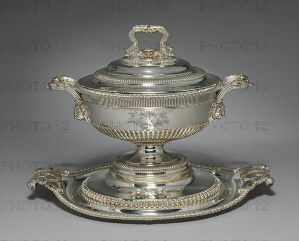 Covered Tureen on Stand, 1812. Creator: Paul Storr (British, 1771-1844).