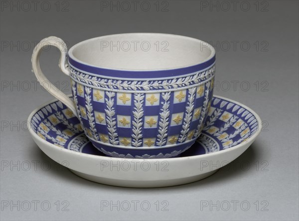 Cup and Saucer, c. 1784. Creator: Wedgwood Factory (British).