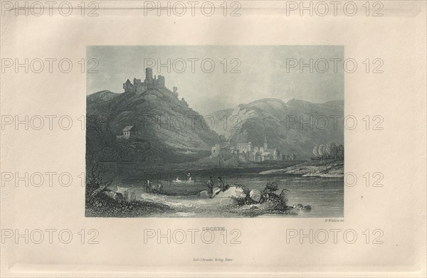 Das Malerische und Romantische Rheinland: Cochem, 1928. Creator: Henry Winkles (British, 1801-1900); Kurt Schroeder.