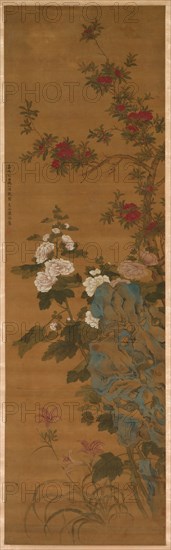 Flowers and Rocks, 1368- 1644. Creator: Unknown.