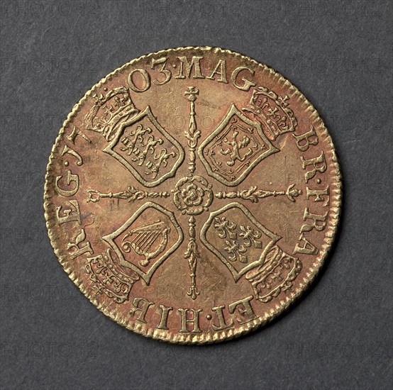 Guinea (reverse), 1703. Creator: Unknown.