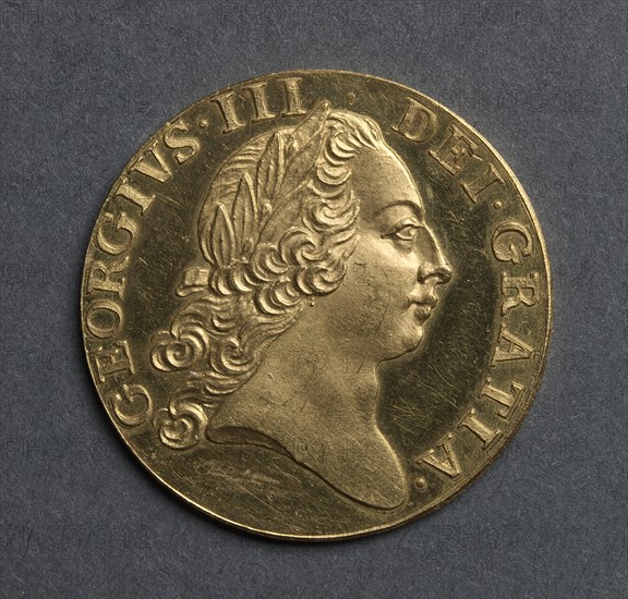 Guinea [pattern] (obverse), 1761. Creator: Richard Yeo (British, 1720-1779).