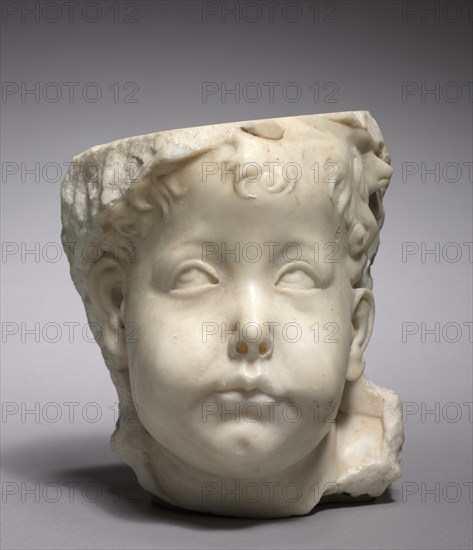 Head of a Putto, 1450-1475. Creator: Desiderio da Settignano (Italian, 1429-32-1464), follower of.