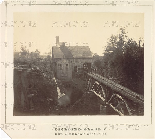 Inclined Plane F, Delaware and Hudson Canal Co., c. 1860. Creator: Thomas H. Johnson (American, c. 1821-).