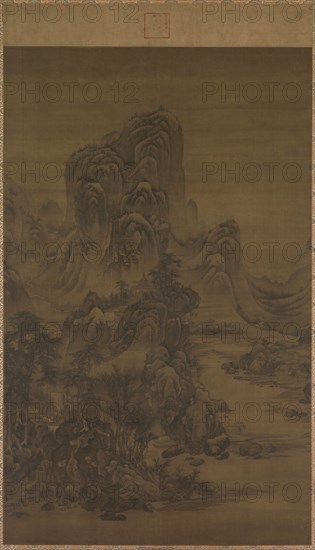 Landscape in the Style of Juran, 1368-1644. Creator: Liu Du (Chinese, active c. 1628-after 1653), attributed to.