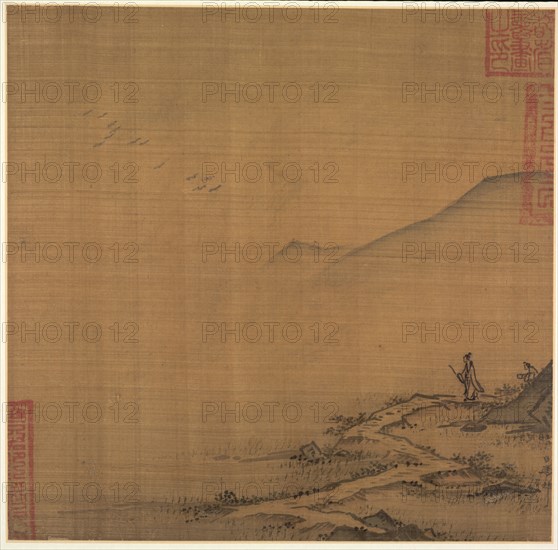 Landscape with Flying Geese, mid-1200s. Creator: Ma Lin (Chinese, c. 1185-after 1260).