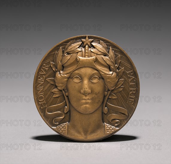Medal (obverse), 1914-1916. Creator: Auguste Dujardin (French, 1847-1918).