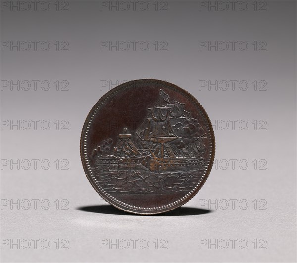 Medal: Constitution and Guerriere, 1812 (obverse), 1812. Creator: Unknown.