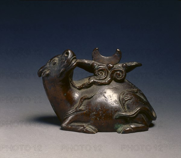 Mirror Stand in the Shape of an Ox, mid 17th Century - early 20th Century. Creator: Unknown.