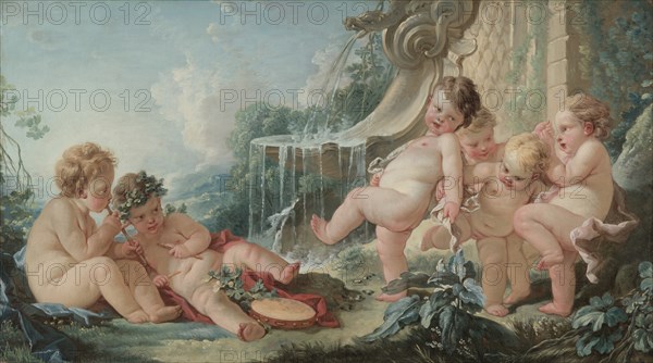 Music and Dance and Cupids in Conspiracy , 1740s. Creator: François Boucher (French, 1703-1770).