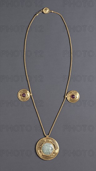 Necklace with Three Pendants, 1-199. Creator: Unknown.