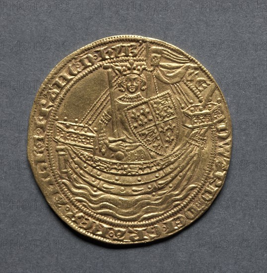 Noble (obverse), 1351. Creator: Unknown.