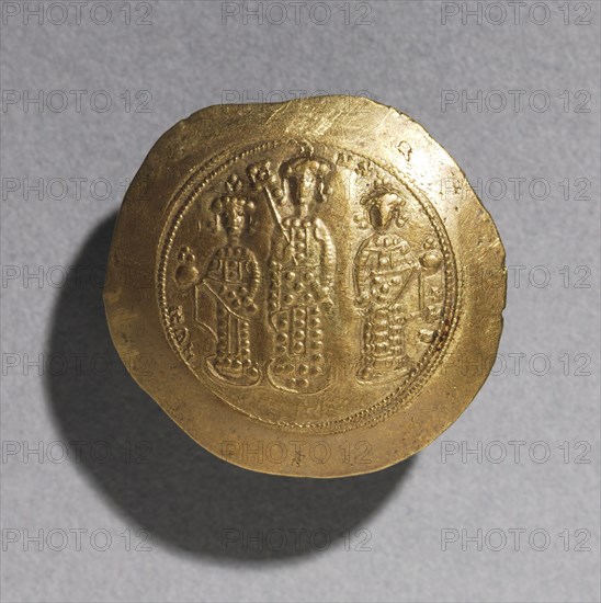 Nomisma with Eudocia and Romanus IV Diogenes (reverse), 1068-1071. Creator: Unknown.