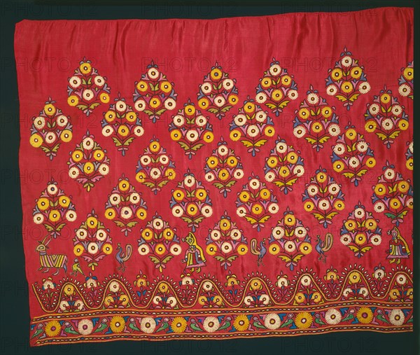 Panel for a Skirt (Ghagra), late 1800s or early 1900s. Creator: Unknown.