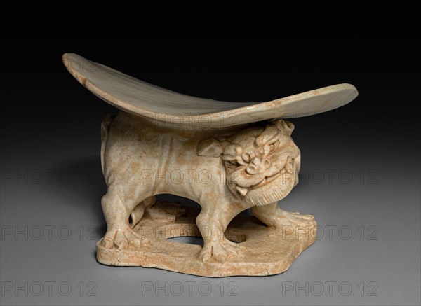 Pillow with Lion Base: Qingbai Ware, 11th Century. Creator: Unknown.