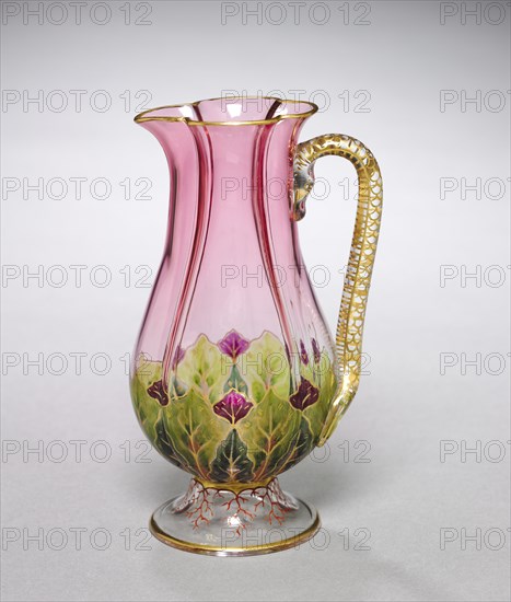 Pitcher, 1800s. Creator: J. & L. Lobmeyr (Austrian, Vienna, est. 1823).