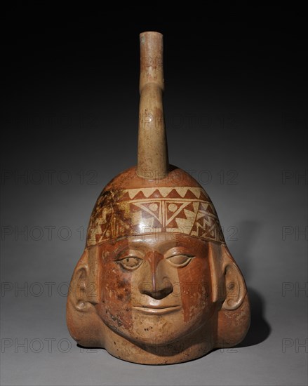 Portrait Head Vessel, c. 200-550. Creator: Unknown.