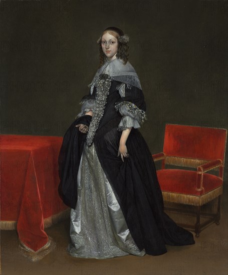 Portrait of a Woman, c. 1665. Creator: Gerard ter Borch (Dutch, 1617-1681).