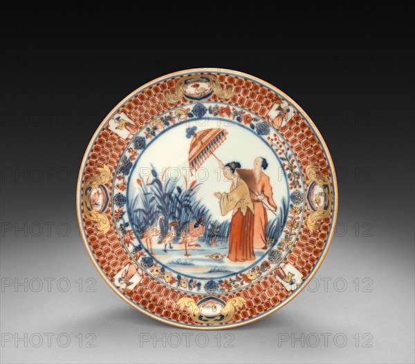 Saucer-shaped Dish, c. 1750. Creator: Cornelis Pronck (Dutch, 1691-1759), after a design by.