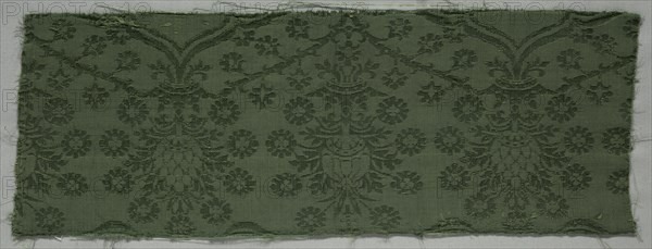 Silk Damask Textile, 1450-1599. Creator: Unknown.