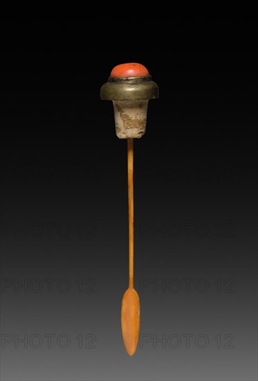 Snuff Bottle with Stopper (stopper), 1723-1735. Creator: Unknown.