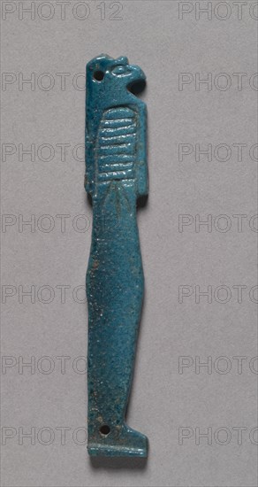 Son of Horus Amulet, 664-525 BC. Creator: Unknown.