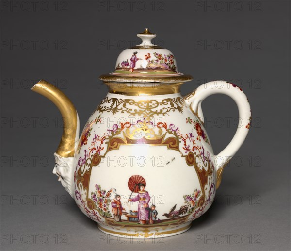 Tea Pot, c. 1723-24. Creator: Meissen Porcelain Factory (German).