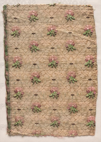 Textile Fragment, 1774-1793. Creator: Unknown.